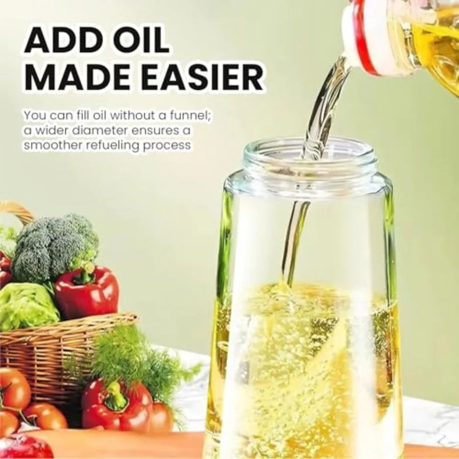 2-in-1 Cooking Oil Sprayer & Dispenser Bottle