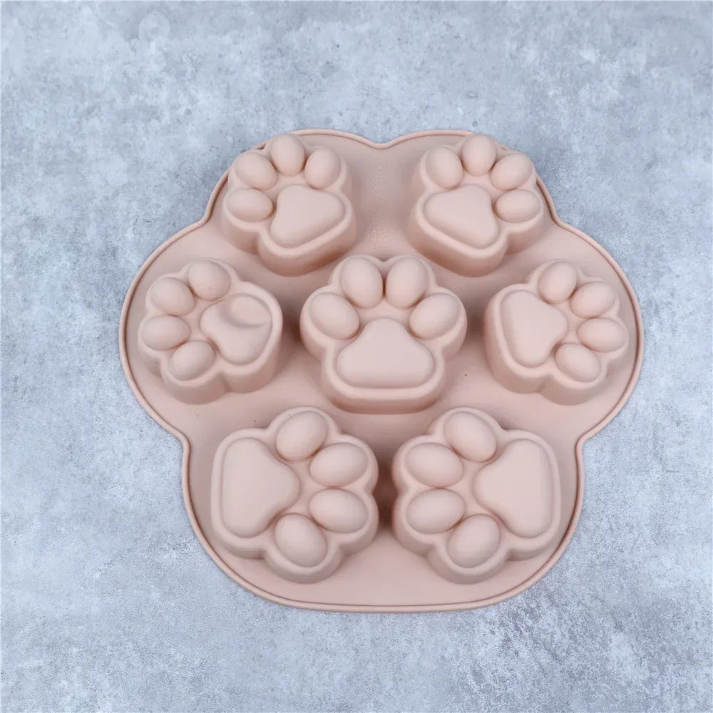 3D Lovely Bear Cake Mold Animal Cookie Silicone Mould For Chocolate Candy Kitchen Fondant Supplies Cupcake Topper Decorating