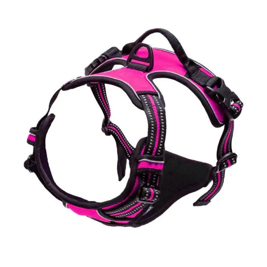 Adjustable No Pull Dog Harness Front Clip Reflective Comfortable Handle for Medium to Large Dogs Walking