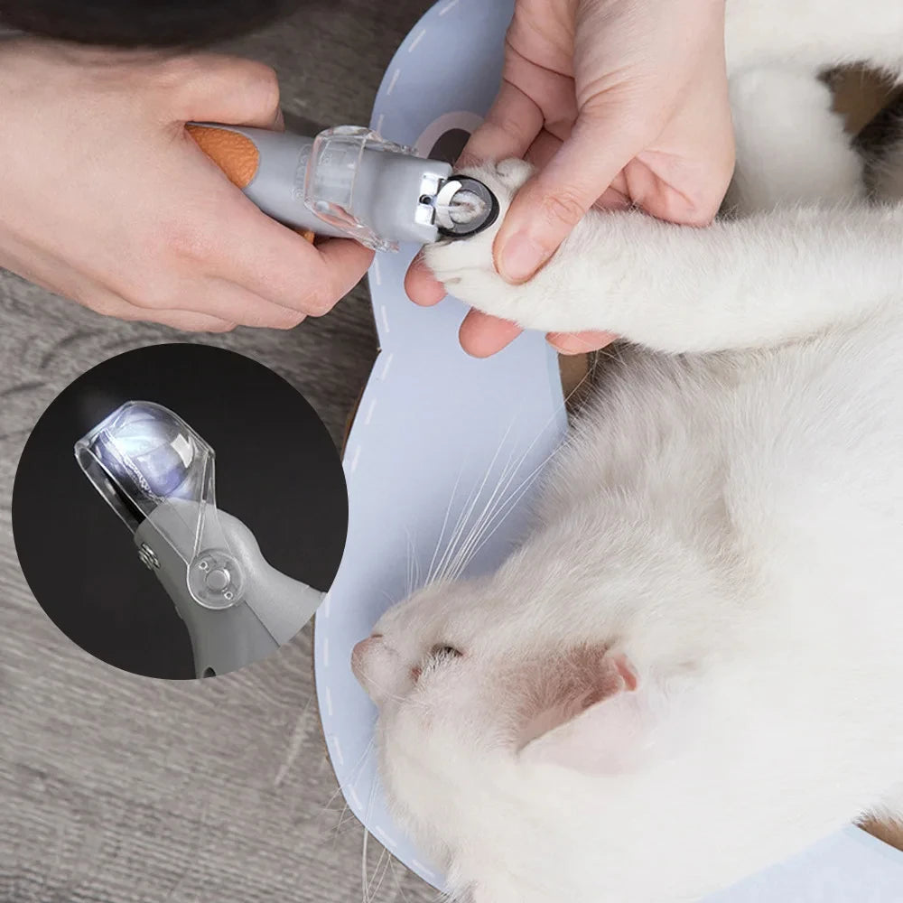 Professional Pet Nail Clipper Scissors With LED Light Cat Dog Nail Clipper Tool Scissors Nail Toeclaw Cutter Scissors Pet Supply