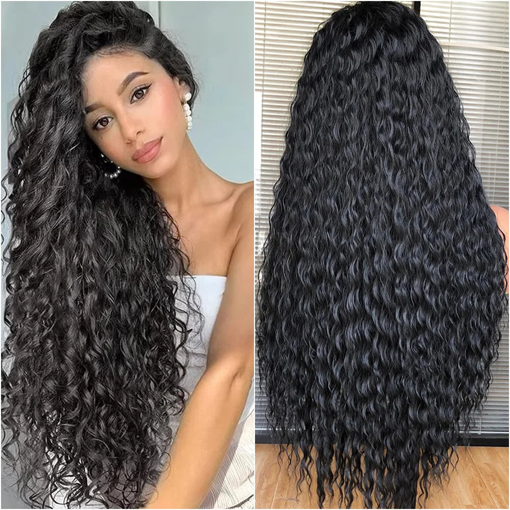 40Inch Deep Wave Wig 13x6 HD Lace Frontal Wig Brazilian Human Hair For Women 220 Density 360 Full Lace and 5x5 Glueless Lace Wig