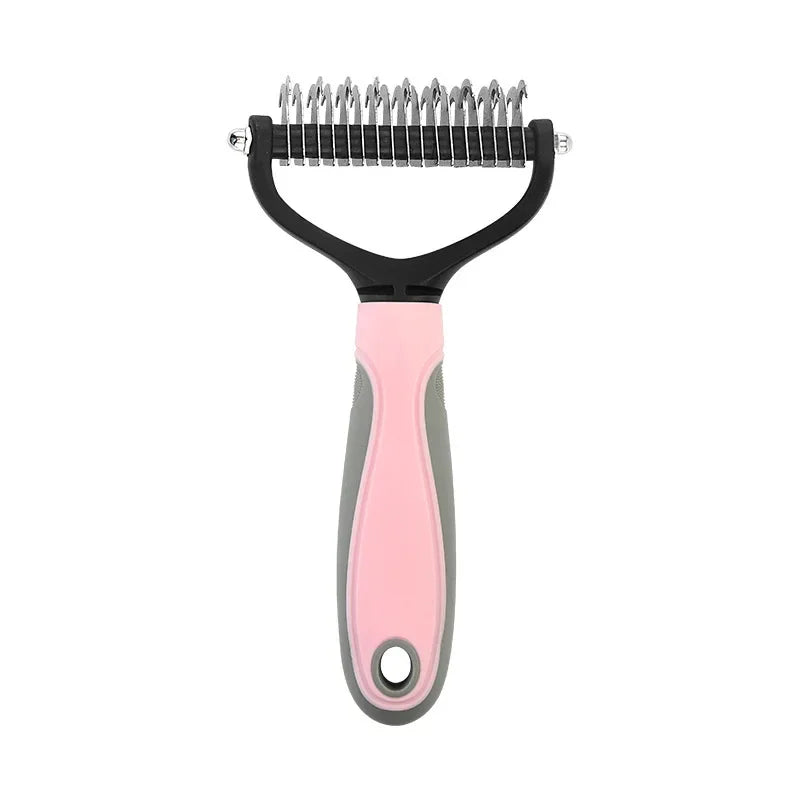 Double Sided Stainless Steel Pet Grooming Brush Dog Cat Hair Remover Comb Tangle Removal Pet Supplies