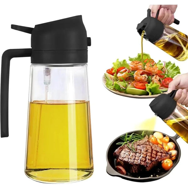 2-in-1 Oil Sprayer & Dispenser Bottle