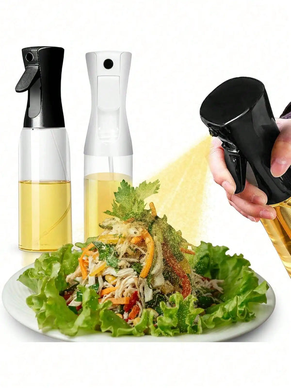 2-In-1 Olive Oil Spray Bottle And Dispenser, Produces Continuous Fine Mist, Suitable For Cooking, Air Fryer, Salad, Grilling, Baking And Frying