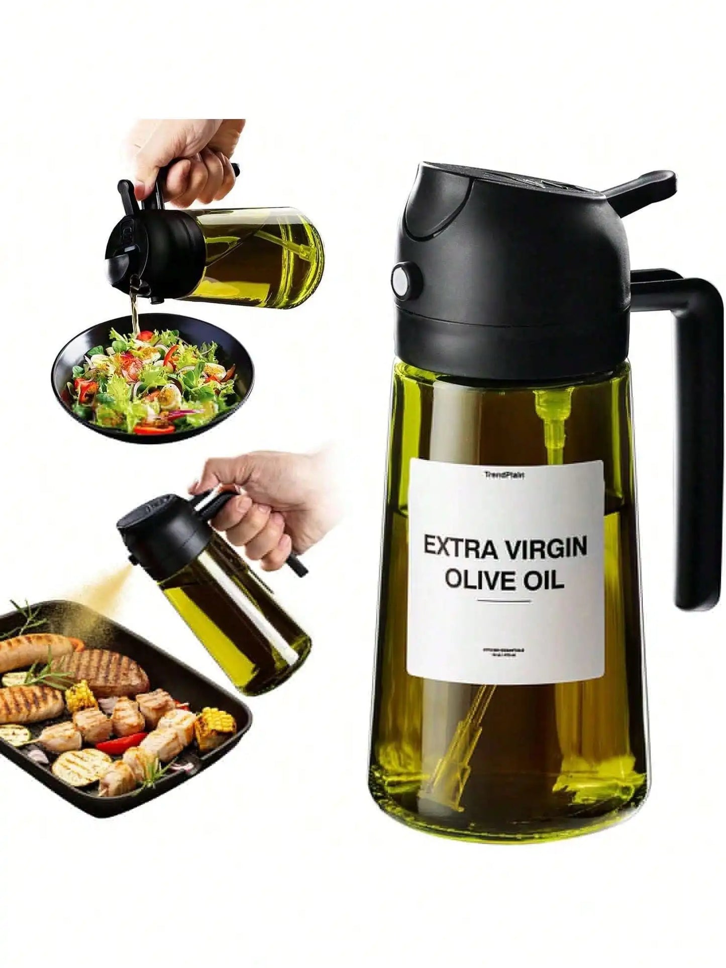 2 in 1 Olive Oil Sprayer & Dispenser
