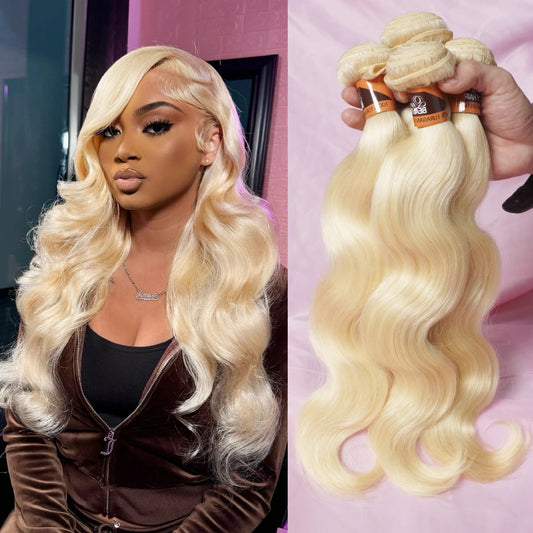 30 40 Inches 613 Honey Blonde Bundles Remy Human Hair Weave Bundles Double Track Peruvian Body Wave Bundles Human Hair Extension