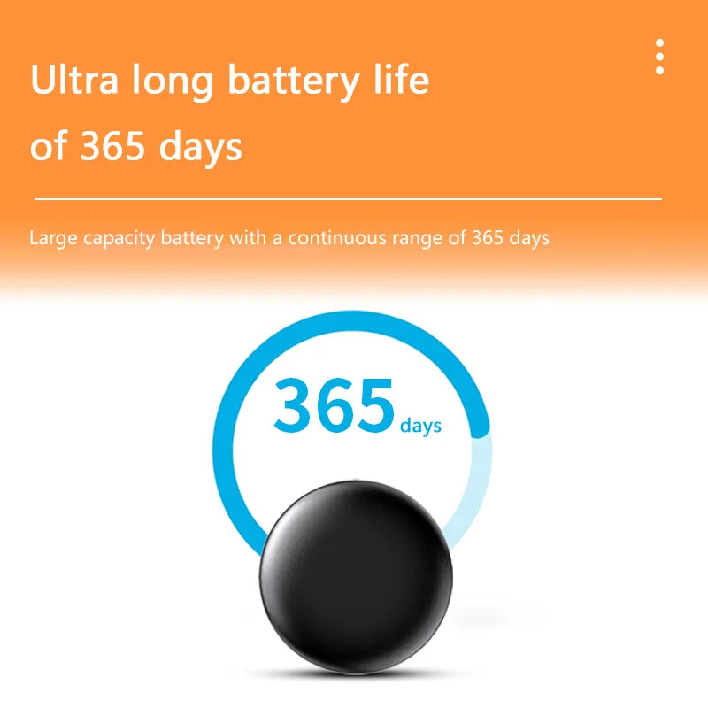 Mini Smart Anti-Lost Tracker Reminder For Pets Kids Bag Wallet 5G Bluetooth GPS Device Air Tag Finder Tracking Locator