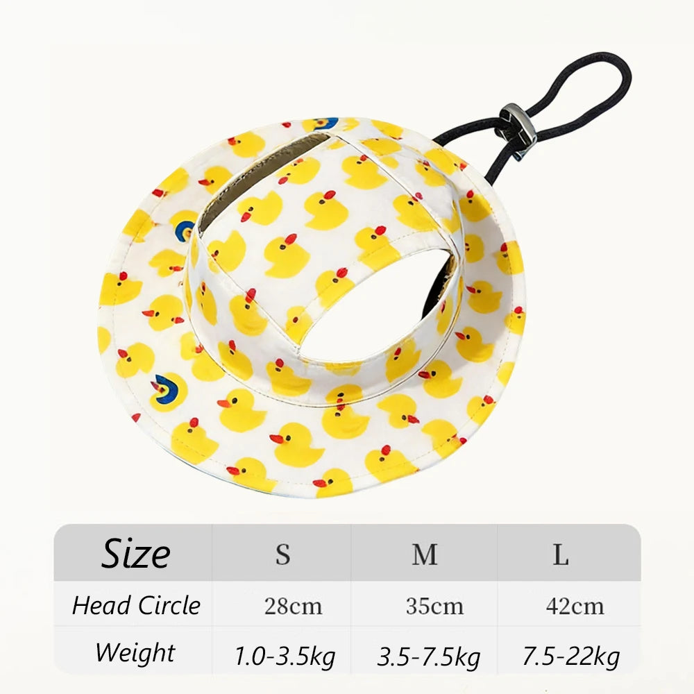 Summer Cat Dog Sunscreen Hat with Printed Checkered Pet Fisherman Hat Suitable for Cats Small Medium-sized Dogs Outdoor Supplies