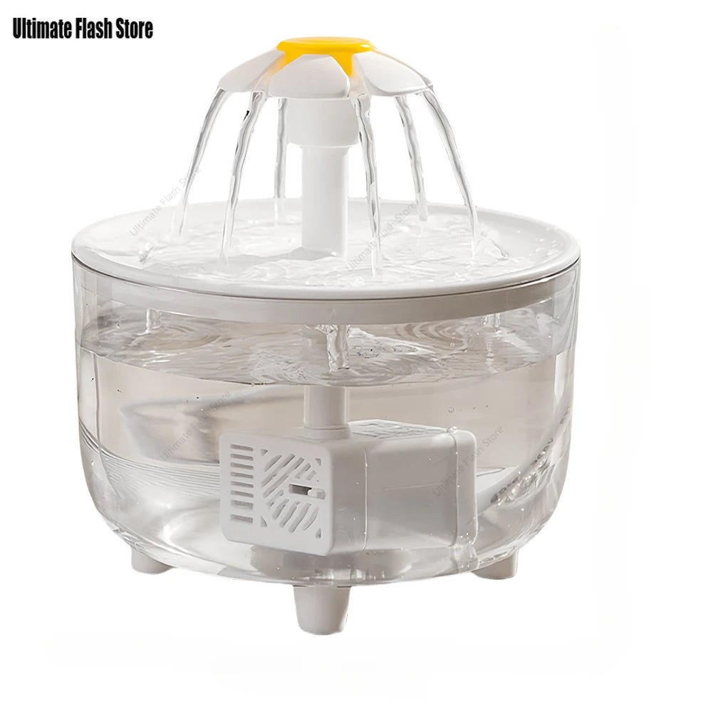 Pet Water Fountain Automatic Cat Drink Bowl Filter 1200ml USB Electric Mute Pet Drinking Dispenser Drinker For Cats Water Filter