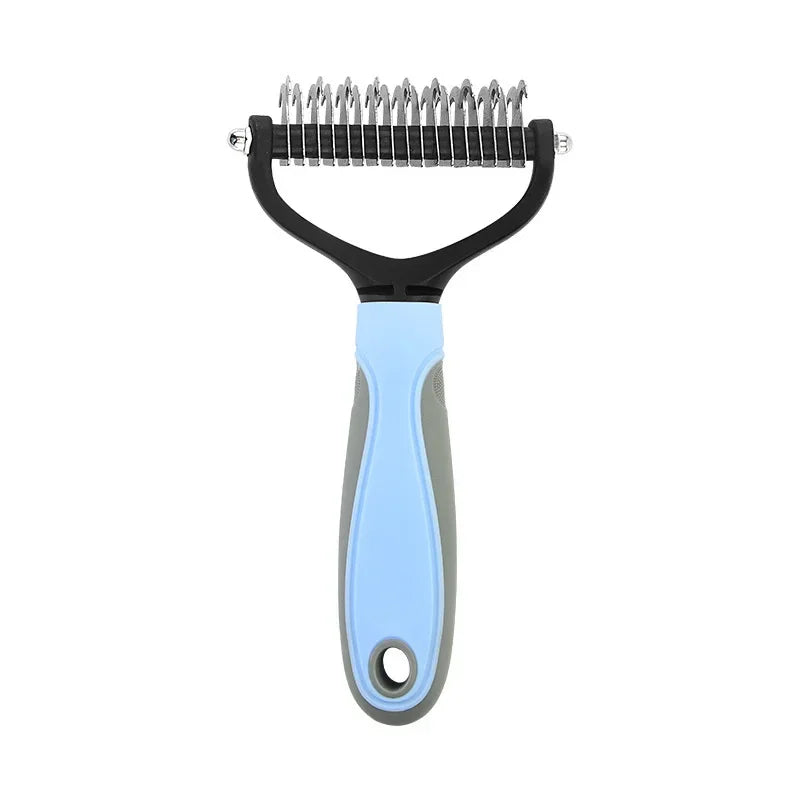 Double Sided Stainless Steel Pet Grooming Brush Dog Cat Hair Remover Comb Tangle Removal Pet Supplies