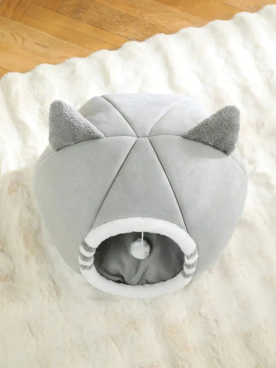 PETSIN 1 PC Cat Bed Kitten Bed, Washable Cat Beds For Indoor Cats, Super Soft Pet House For Puppy And Kitten With Anti-Slip