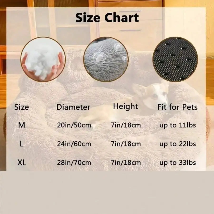 Pet Bed Pet Sofa Soft And Comfortable Bear Paw Pet Bed, Sleep Solution For Dogs And Cats. Comfortable Donut Dog Bed Luxurious